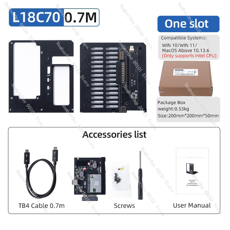Thunderbolt 4 External Gpu Enclosure - Dock GPU Thunderbolt 3 4 L18,
